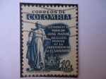 Stamps Colombia -  Homenaje al Pbro. Dr. José Matías Delgado-Procep de la Independencia  de El Salvador.
