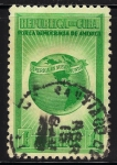 Stamps : America : Cuba :  Globo Mostrando del Hemisferio Occidental.