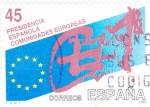Stamps Spain -  Presidencia Española Comunidades Europeas     (S)