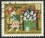 Stamps Germany -  WOHLFAHRT DER WOLF UND DIE - D. BUNDESPOST