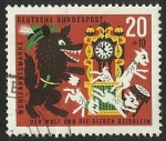 Stamps Germany -  WOHLFAHRT DER WOLF UND DIE - D. BUNDESPOST
