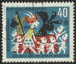 Stamps Germany -  WOHLFAHRT DER WOLF UND DIE - D. BUNDESPOST