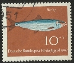 Stamps Germany -  JUGEND FISCHE - D. BUNDESPOST