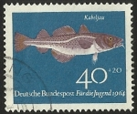 Stamps : Europe : Germany :  JUGEND FISCHE - D. BUNDESPOST