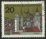 Stamps Germany -  LANDESHAUPTSTADTE - D. BUNDESPOST
