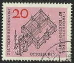 Stamps Germany -  BENEDIKTINER ABTEI OTTOBEUREN - D. BUNDESPOST