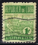 Stamps Cuba -  RECOLECTA DE TABACO.