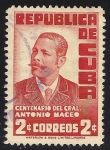 Stamps Cuba -  CENTENARIO DEL GENERAL ANTONIO MACEO.