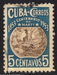 Stamps : America : Cuba :  Centenario del nacimiento de José Martí.