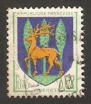 Stamps France -  1351 B -  Escudo de la ciudad de Guerret