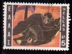 Stamps Greece -  1015 - Hercules y el león de Nemee