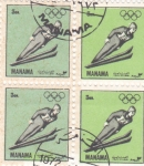 Stamps Bahrain -  OLIMPIADA- Salto de Esquí