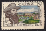 Stamps : America : Cuba :  Primer aniv. de la muerte de Camilo Cienfuegos, héroe revolucionario