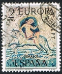 Stamps Spain -  MOSAICO ROMANO EN MERIDA