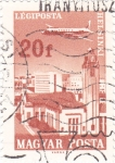 Stamps Hungary -  Avión sobrevolando-Helsinki 