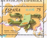 Stamps Spain -  Edifil  3790 B  Aviación. 75º aniver. de primeros vuelos de la aviación española.  
