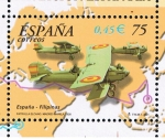 Stamps Spain -  Edifil  3790 B  Aviación. 75º aniver. de primeros vuelos de la aviación española.  