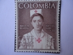 Stamps Colombia -  Scott/RA-60 - Cruz Roja Nacional - Manuelita de la Cruz-Martir del deber