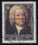 Stamps : Europe : Germany :  1985 Año europeo de la música - Bach - Ybert:1081