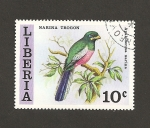 Stamps Liberia -  Ave Narina trogon
