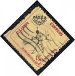 Stamps Cuba -  Instituto de Deportes (INDER) Emblema y deportistas