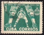 Stamps : America : Cuba :  IV JUEGOS PANAMERICANOS SAO PAULO 1963