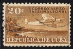 Stamps : America : Cuba :  AEROPLANO Y COSTA DE CUBA.