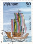 Stamps Vietnam -  Barco Vietnamita