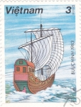 Stamps Vietnam -  Barco Vietnamita
