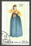 Stamps North Korea -  1460 - Traje regional