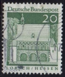 Sellos de Europa - Alemania -  1967-69 Edificios Históricos. Porche del Monasterio de Lorsch - Ybert:392