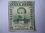Stamps Colombia -  José Martí -Primer Centenario de su Nacimiento 1853-1953-¨Apóstol de la Libertad Américana¨