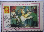 Stamps Colombia -  VI Congreso Colombiano de Cirujanos- Centenario de la Uni.Nacional-¨Opración Cesárea en 1844¨
