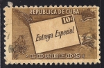 Stamps Cuba -  CARTA Y SIMBOLOS DE TRANSPORTE.
