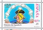 Stamps Spain -  Edifil  3822  Correspondencia Epistolar Escolar. Historia de España.  
