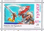 Stamps Spain -  Edifil  3830  Correspondencia Epistolar Escolar. Historia de España.  