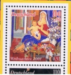 Stamps Spain -  Edifil  3837 A SH  Alemania  Navidad ´2001. Emisión conjunta con Alemania.  