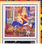 Stamps Spain -  Edifil  3837 A SH  Alemania  Navidad ´2001. Emisión conjunta con Alemania.  