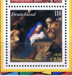Sellos de Europa - Espaa -  Edifil  3837 B SH Alemania  Navidad ´2001. Emisión conjunta con Alemania.  