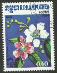 Stamps Cambodia -  Flores, flora