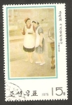 Stamps North Korea -  Cuadro