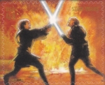Sellos de America - Estados Unidos -  Star Wars - Anakin Skywalker and Obiwan Kenobi