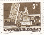 Stamps : Europe : Hungary :  CARRETILLA ELEVADORA