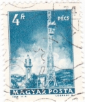 Stamps Hungary -  TORRE DE COMUNICACIONES