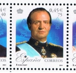 Stamps Spain -  Edifil  3856 E  25º aniver. del Reinado de S.M. Don Juan Carlos I.  