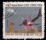 Stamps : Asia : Vietnam :  Aviones derribados
