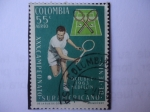 Stamps Colombia -  XXX Campeonato Suramericano de Tenis - Medellín, Oct. 1963 