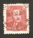Stamps Poland -  593 - Presidente Bierut