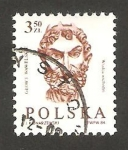 Stamps Poland -  2772 - Cabeza de un oriental, esculpida en el castillo de Wawel de Cracovia