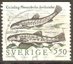 Stamps : Europe : Sweden :  NOEMACHEILUS  BARBATULUS